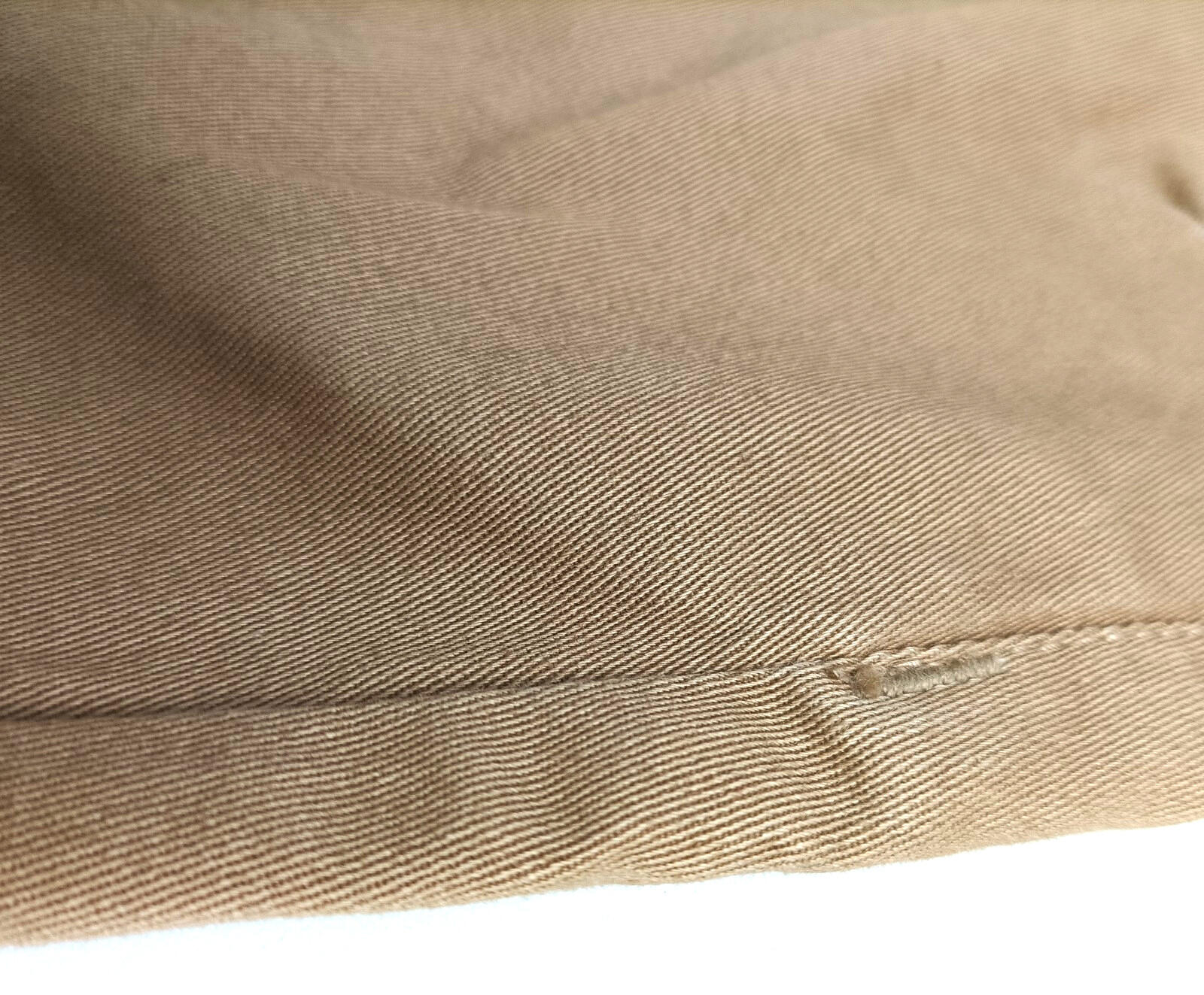 EJ Denim Chino Shorts Men's UK Size W34 Brown Tan Cotton Denim Button Front