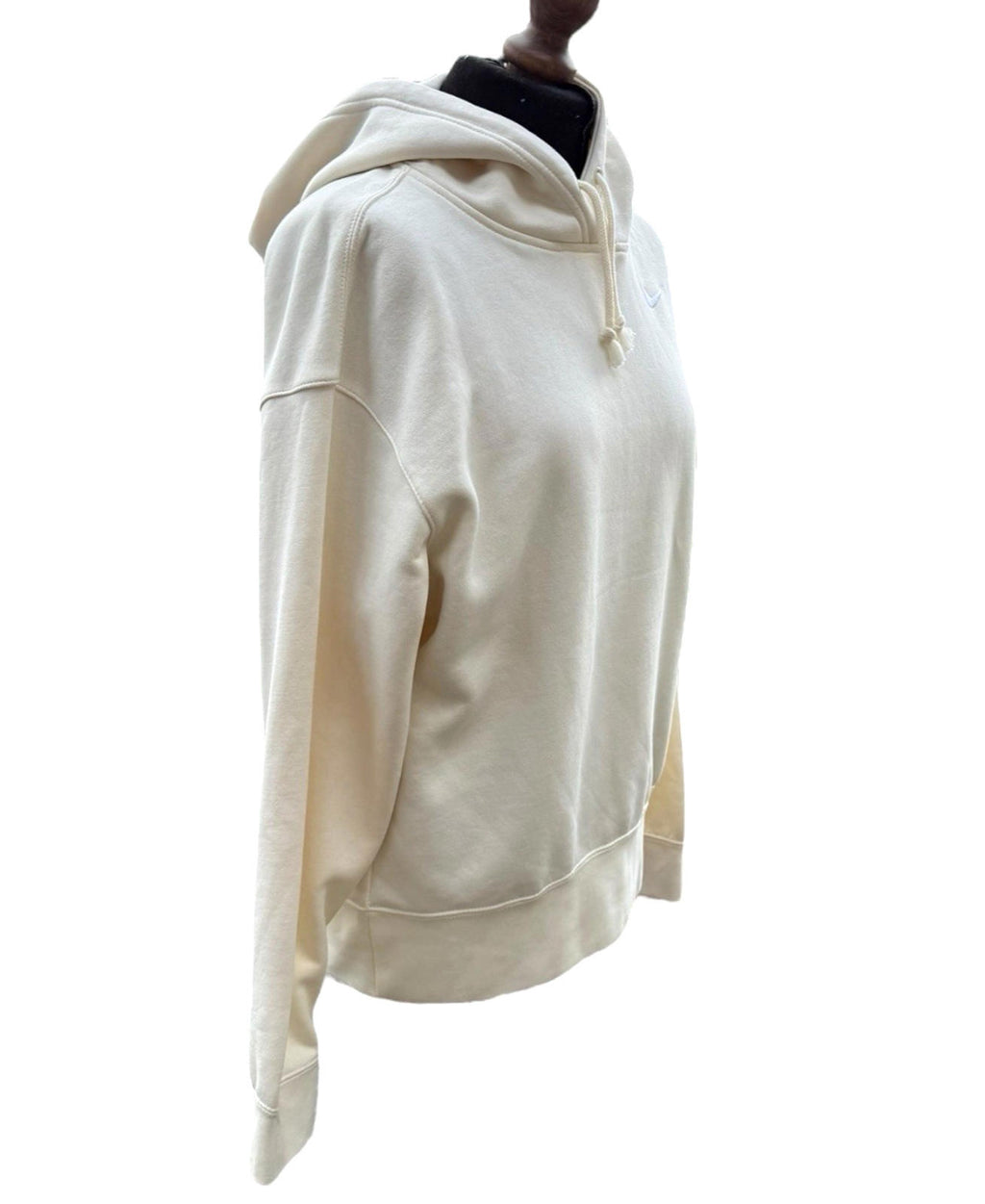 Nike Beige Hooded Sweatshirt Long Sleeve Logo Women’s UK Size XS Hoodie