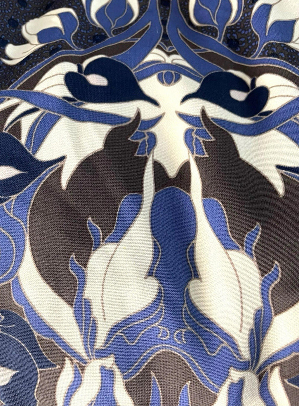 Tory Burch Piera Printed Matte-Satin Dress Designer Women’s UK Size 10