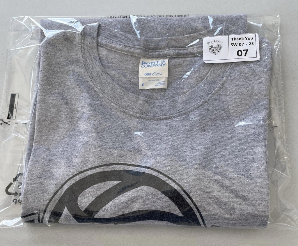 Ithaca Elite Basketball Club T-Shirt Men's Size S Grey Crew Neck Graphic Print