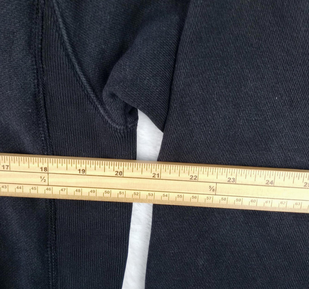Champion Hoodie Men's UK Size S Black White Jersey Hooded Pockets Cotton Rich
