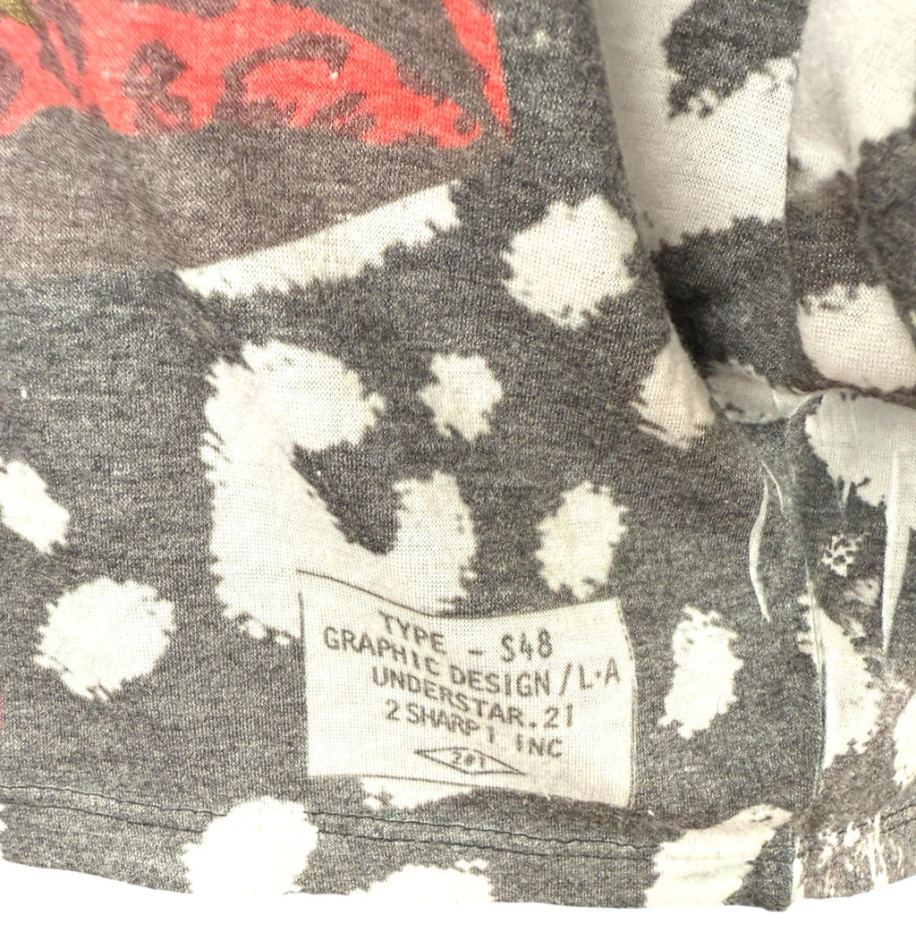 Understar Cropped T-shirt Graphic Print Relaxed Fit Women’s UK Size M