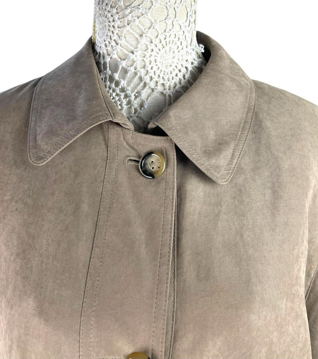 Berkertex Brown Vintage Soft Shell Trench Coat Women’s UK Size 14