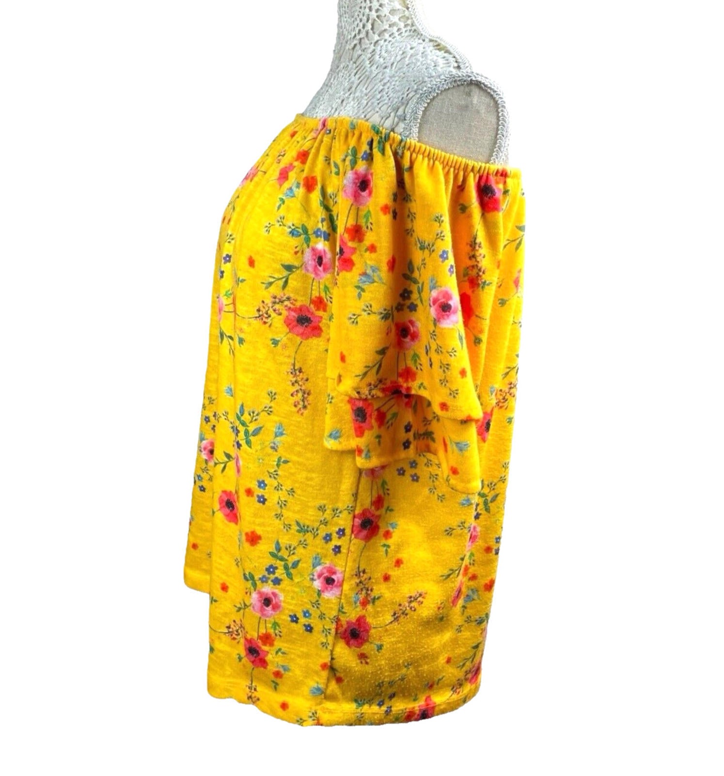 George Blouse Floral Top Off The Shoulder Women’s UK Size 16