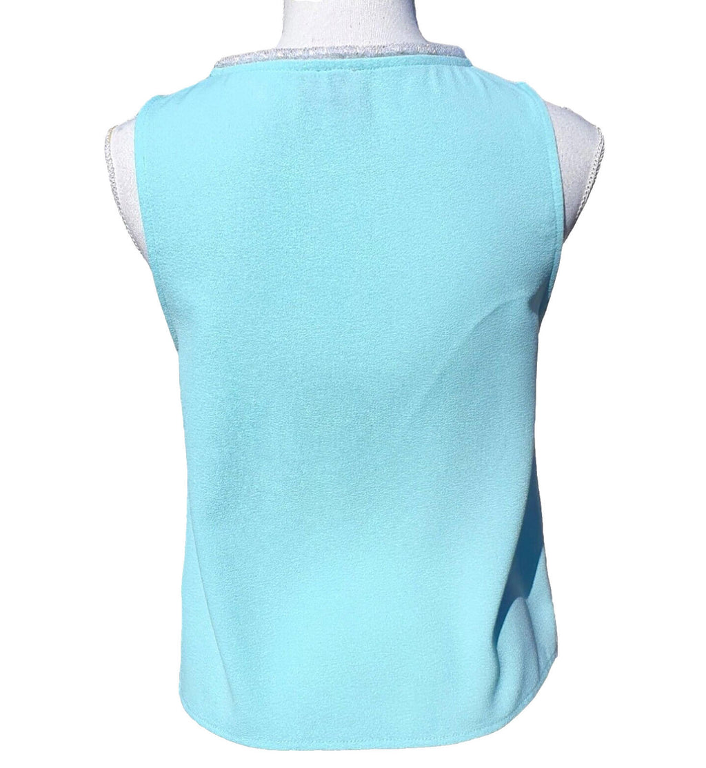 ASOS Vest Top With Sparkle Sequin Neck Detail Women's UK Size 8