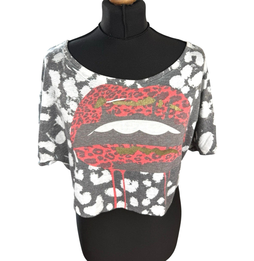 Understar Cropped T-shirt Graphic Print Relaxed Fit Women’s UK Size M