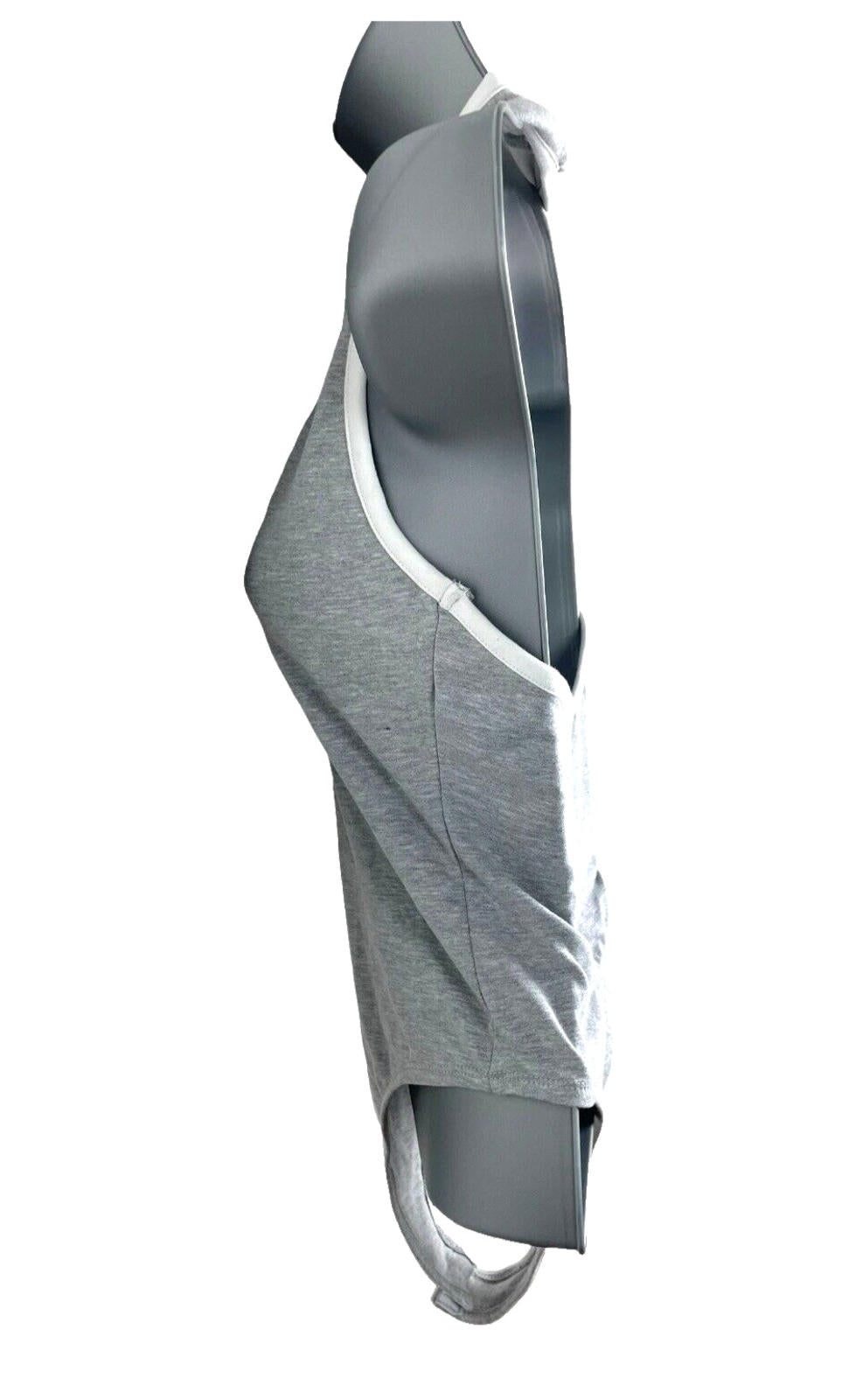 PLT Halterneck Bodysuit Women’s UK Size 8 Grey Keyhole Scoop Neck Backless