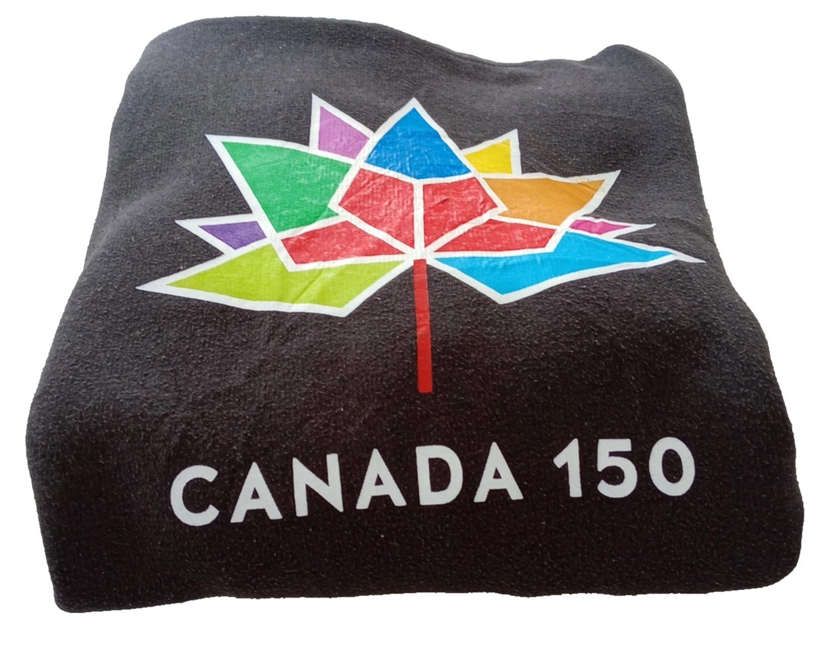 150th Canada Celebration Hoodie Men's UK Size S Black Jersey Hooded Pockets