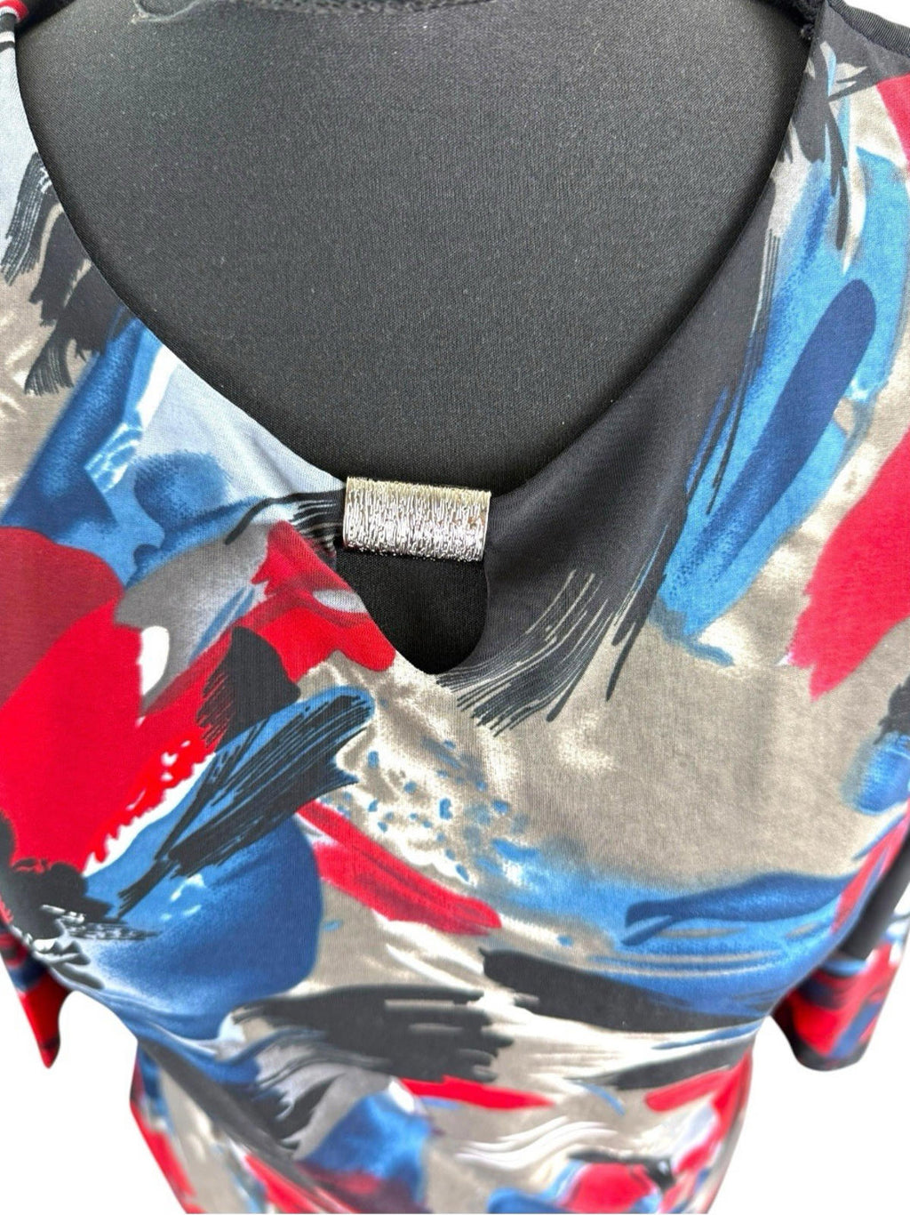 Bassini Multicolour Top Layered  Blouse 3/4 Sleeve Women’s UK Size 12