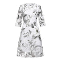 Floryday Maxi Dress Silver Floral Occasion Dress A Line Women’s UK Size S
