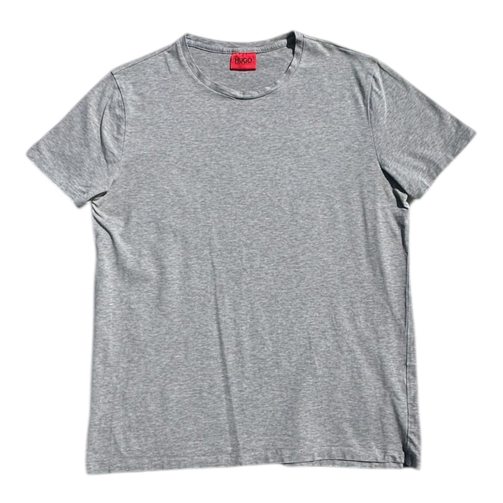 Hugo Boss T-Shirt Men's UK Size L Grey Short Sleeve Solid Crew Neck