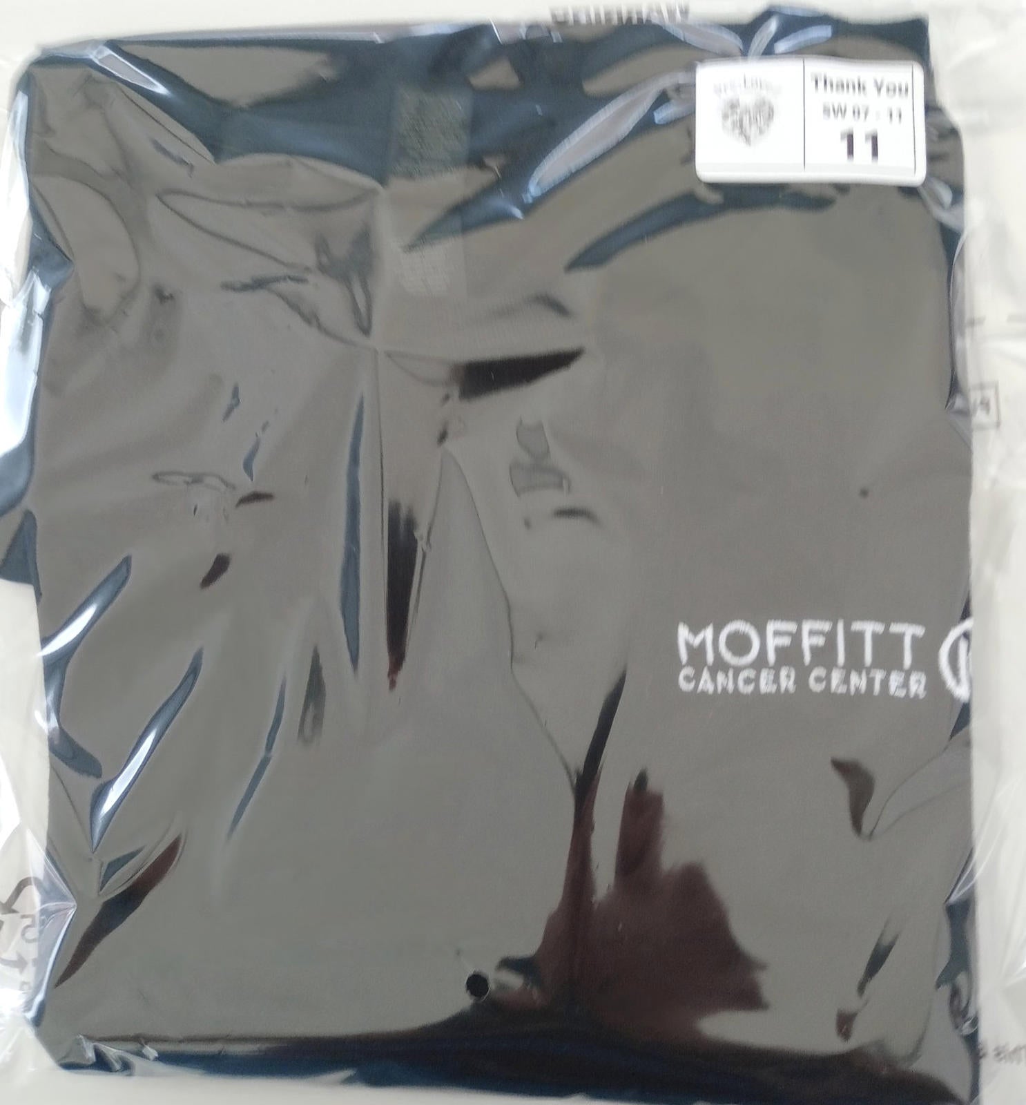 Moffitt Cancer Center T-Shirt Men's UK Size 2XL Black Crew Neck 100% Cotton