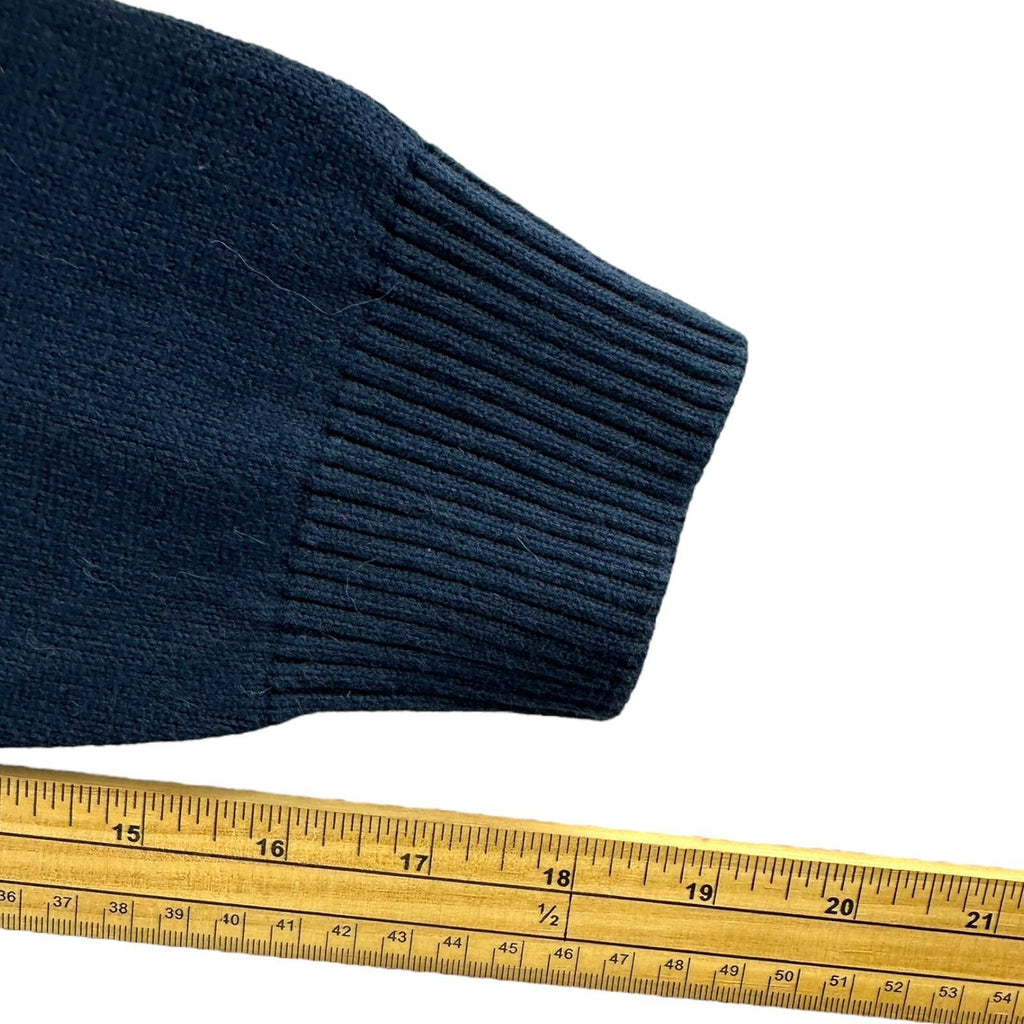 Nautica Jumper Men's UK Size S Blue Long Sleeve 1/4 Zip Embroidered Logo