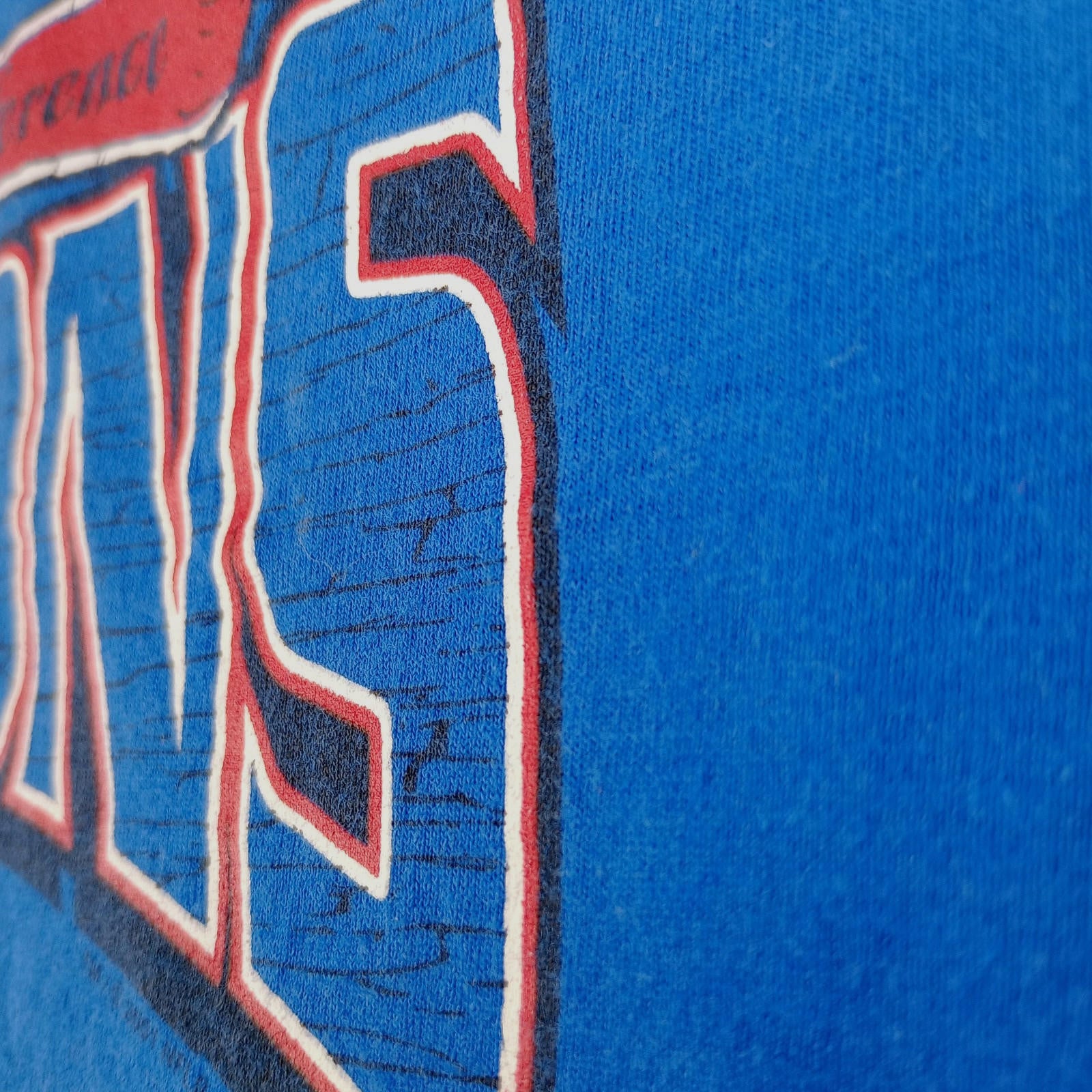 Vintage Lee NFC American Football T-Shirt Men's UK Size XL Blue Superbowl