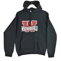 Weathersfield School Sports Hoodie Men's Size S Black Jersey Hooded Pockets