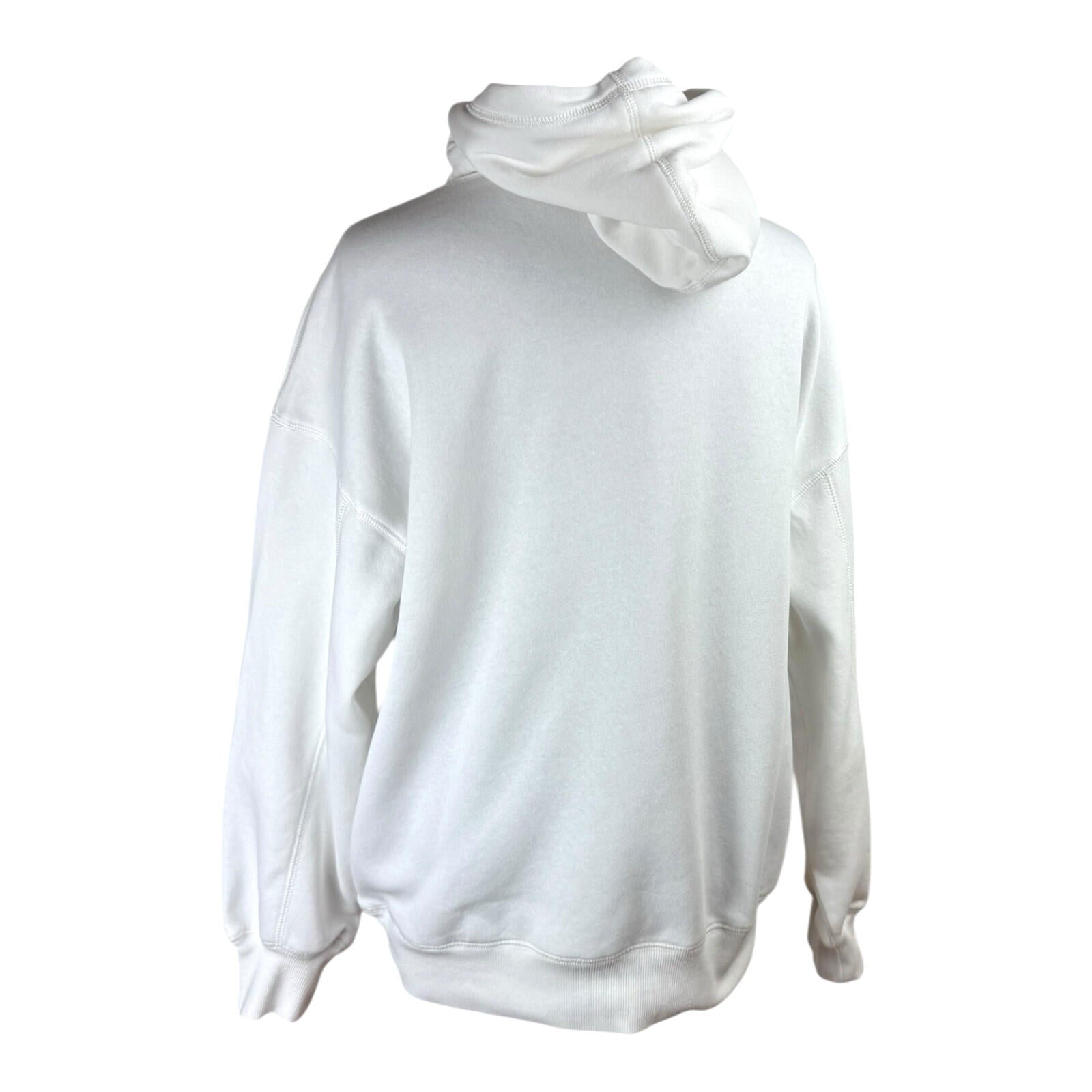 Divided Fleece Lined Hoodie Women's UK Size 2XS Oversized Boston White Jersey