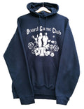 Graphic Print Hoodie Men's Size M Navy Blue Jersey Board Game Club