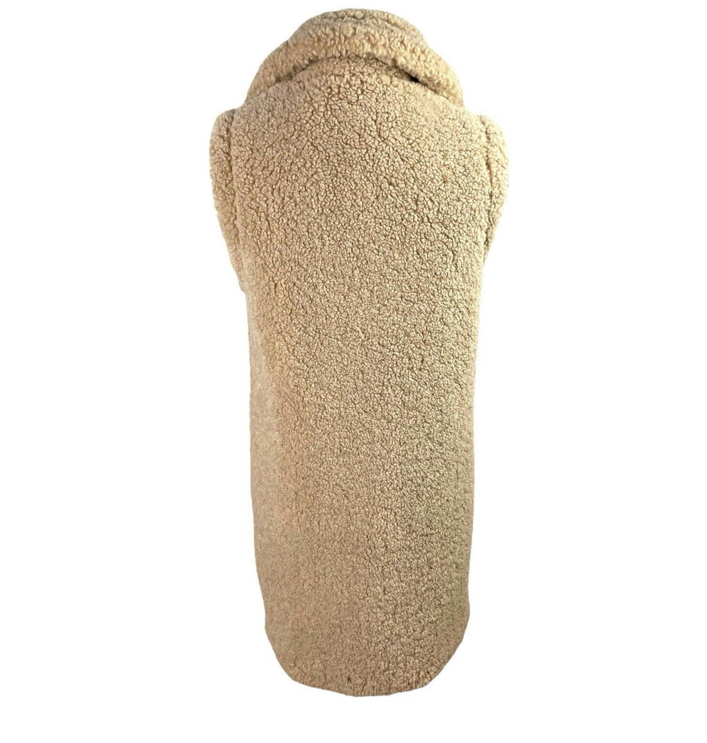 Next Beige Teddy Fleece Gillet Women’s UK Size XS
