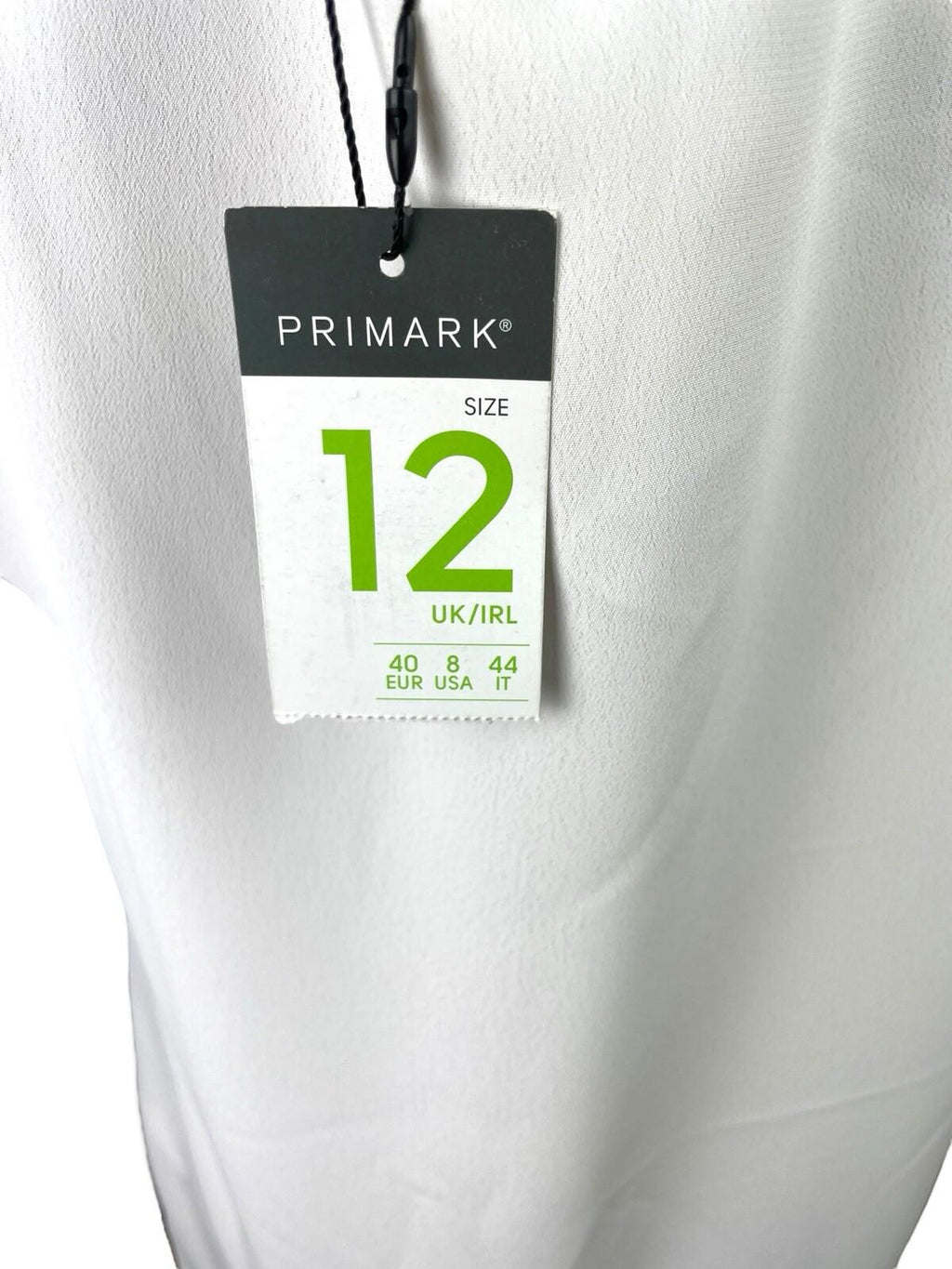 Primark White T-Shirt Blouse Lightweight Women’s UK Size 12