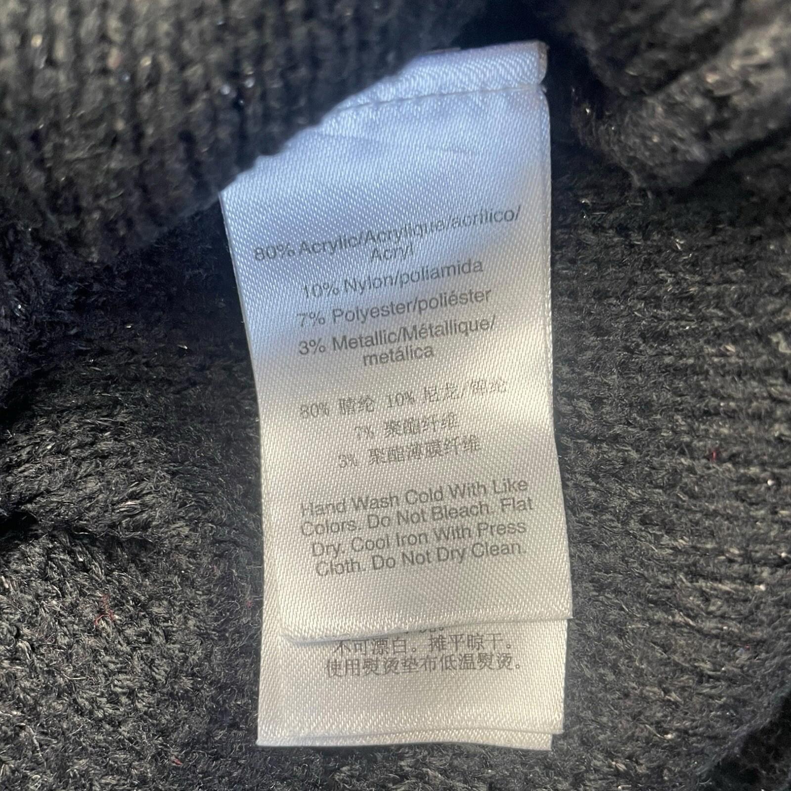 DKNY Jumper Black Knitted Sparkle Women’s UK Size XL (14)