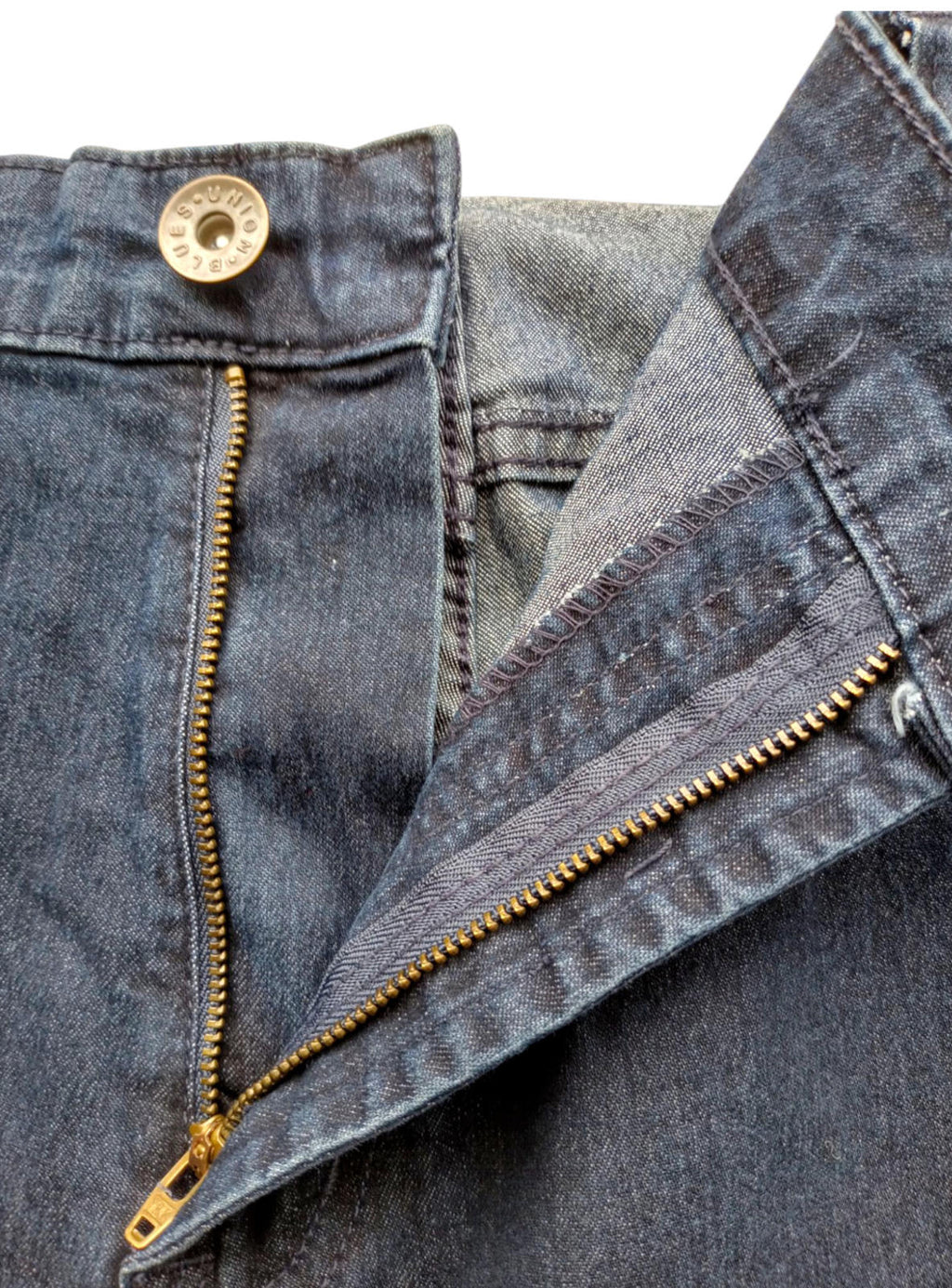 Blue Union Denim Jeans Navy Men's UK Size 46"W 31"L