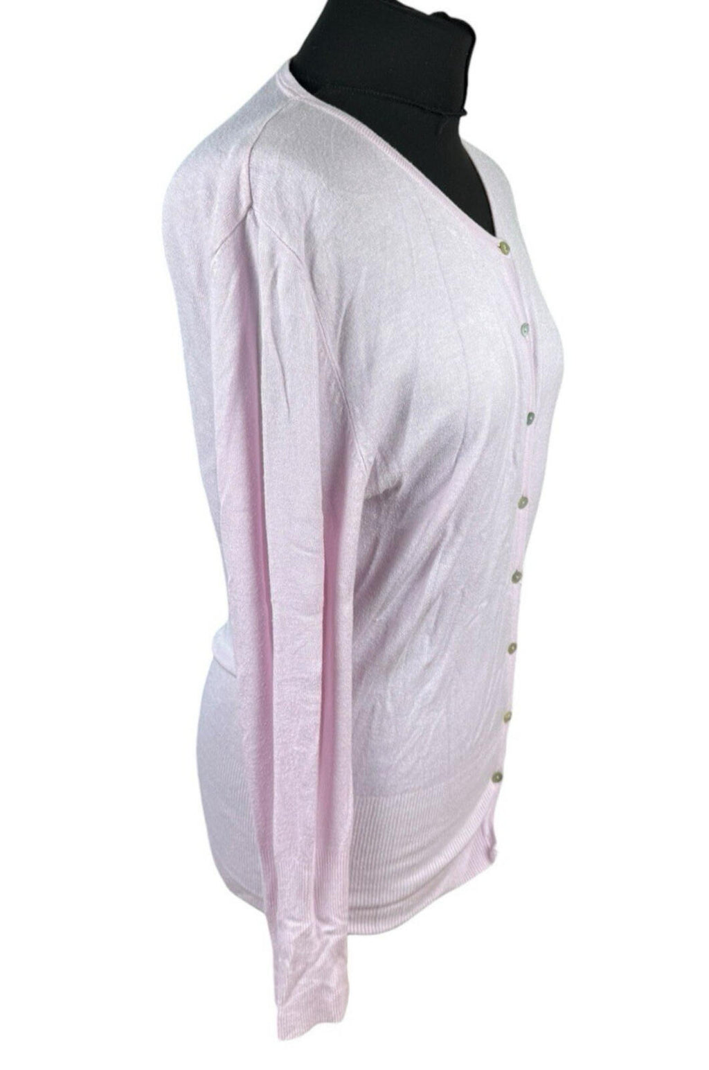 New Look Thin Cardigan Women’s UK Size 8 Button Up Long Sleeve Pink