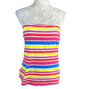 New Look Multicolour Stripe Strapless Blouse Summer Top Women’s UK Size 16