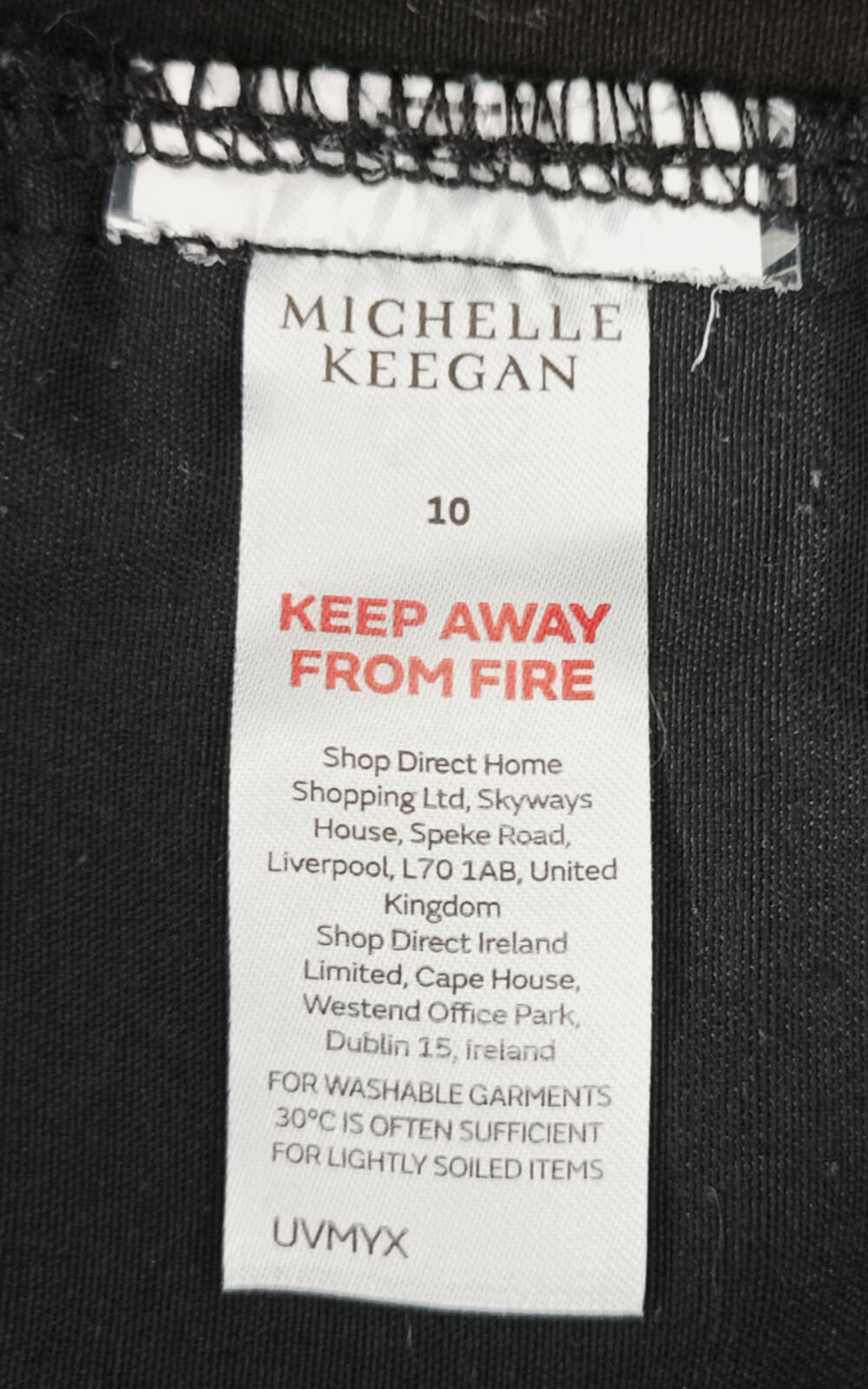Michelle Keegan Cargo Jeans Women's UK Size 10 Black 100% Cotton Pockets Zip