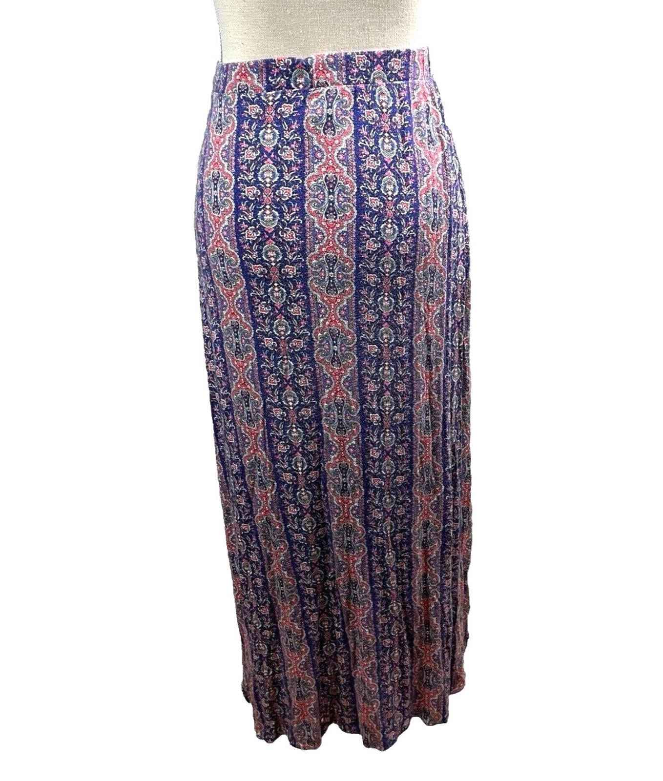 r.2.d Blue Maxi Skirt High Waist Side Slit Women’s UK Size M