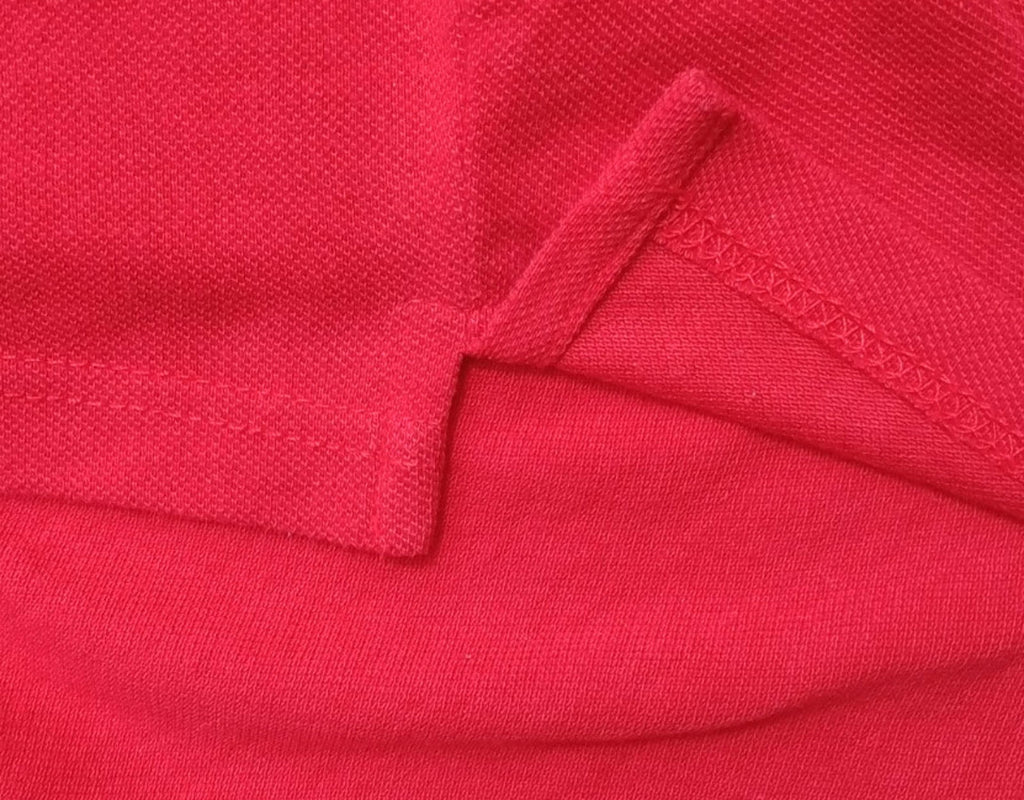 Asics Polo Shirt Men's UK Size S Red Short Sleeve Embroided Logo Cotton Blend