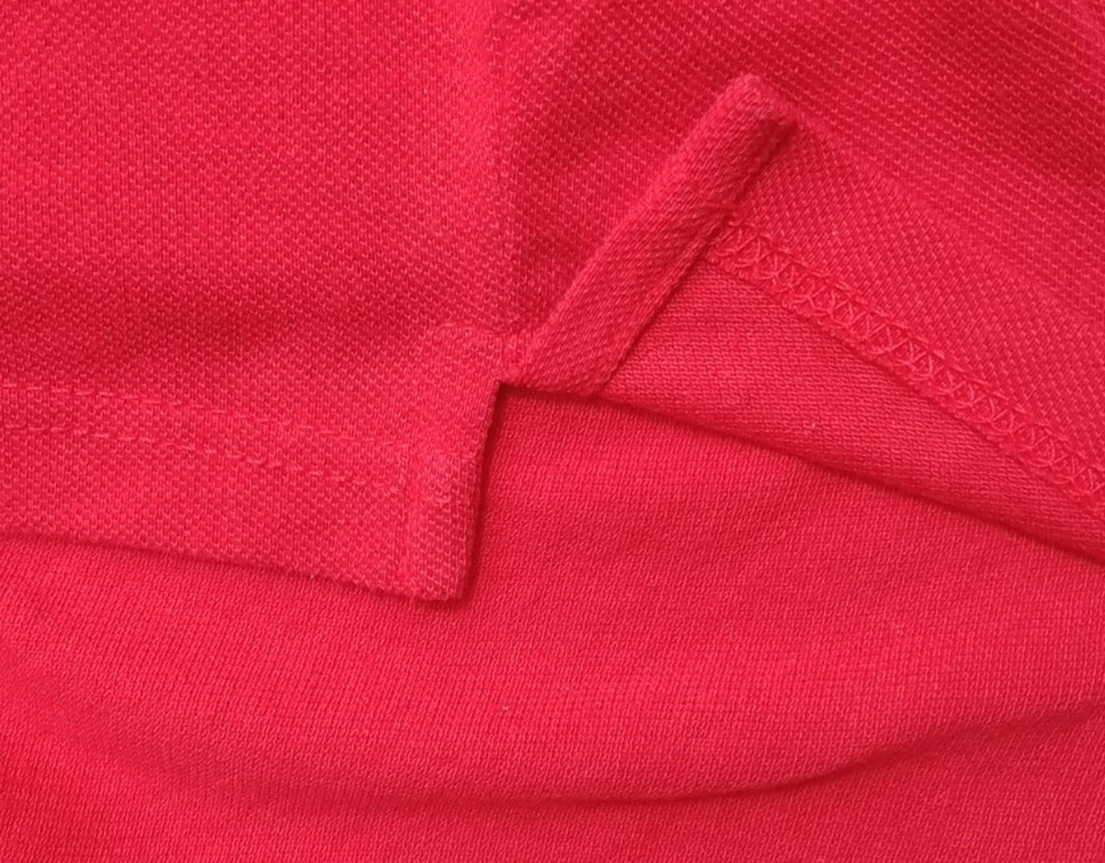 Asics Polo Shirt Men's UK Size S Red Short Sleeve Embroided Logo Cotton Blend