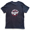 Body By Brisket T-Shirt Men's UK Size L Black Crew Neck BBQ Sauce Graphic Print