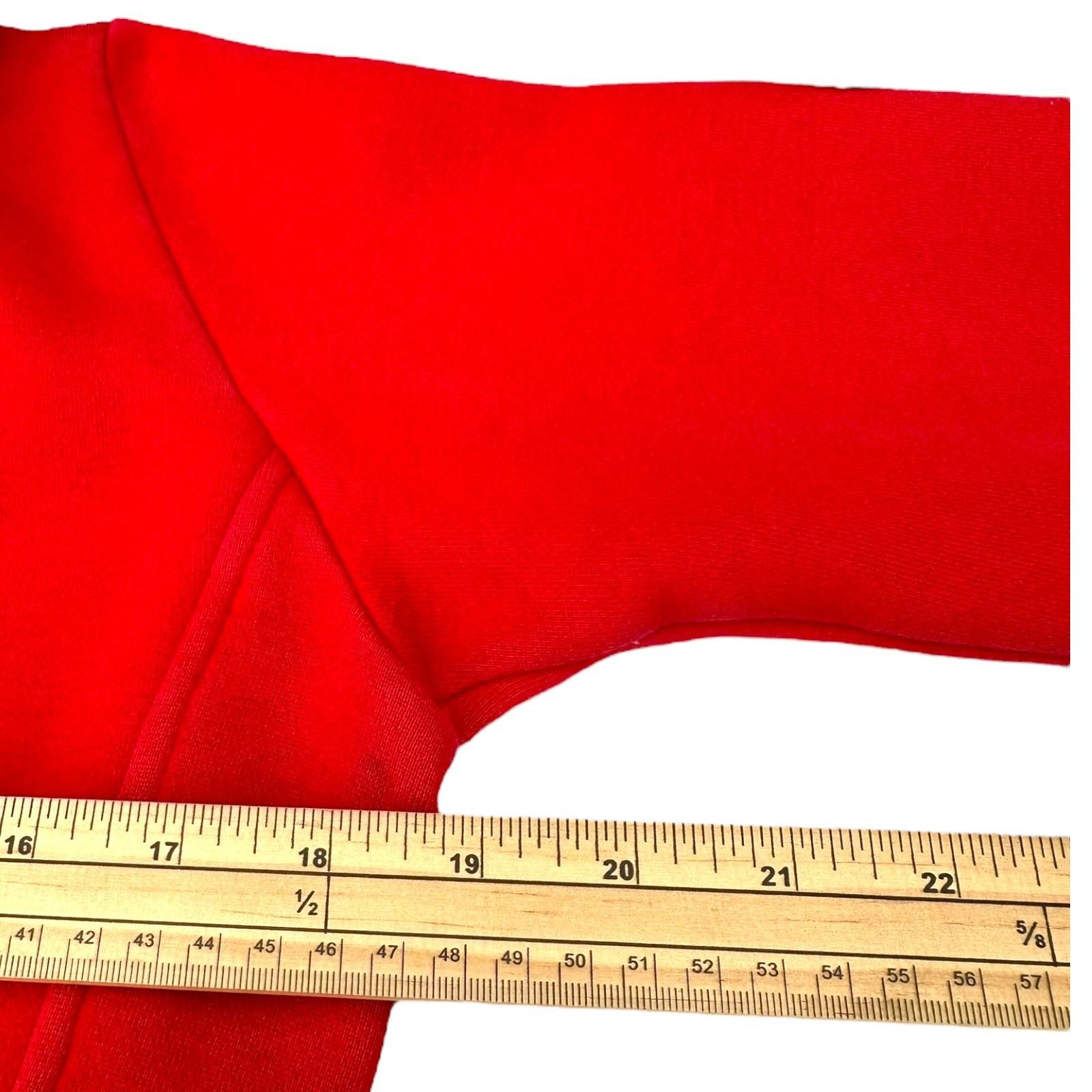 Bench Jacket Women's UK Size M Red Low Cut Stand Up Collar Jersey Zip Coat