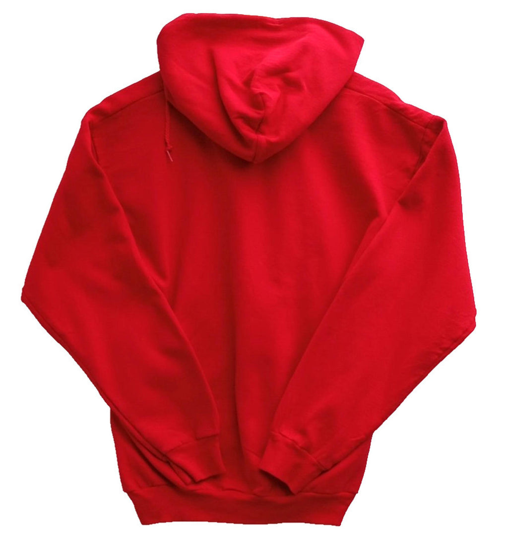 MLB Baseball Hoodie Men's UK Size M Red Jersey Hooded Pockets Los Angeles Angels