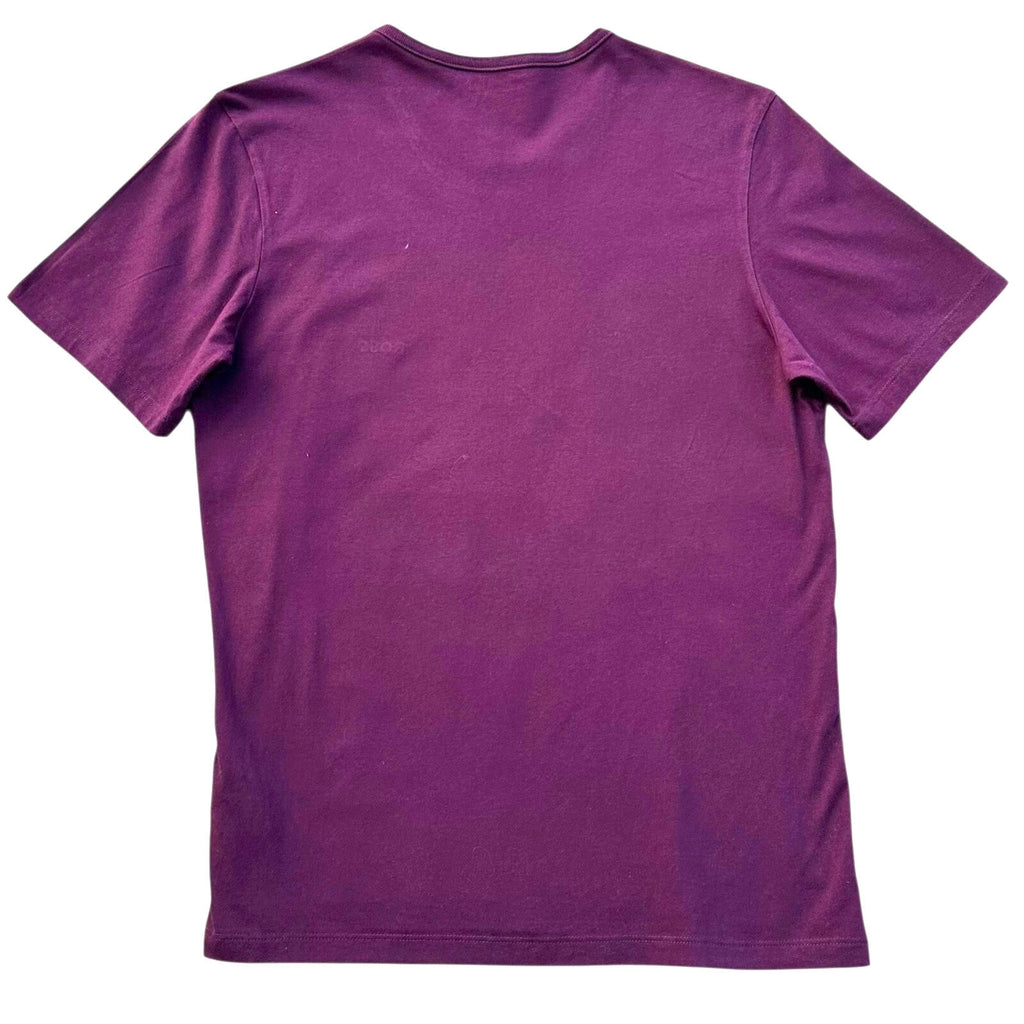 Hugo Boss T-Shirt Men's UK Size M Purple Short Sleeve Embroidered Logo Summer