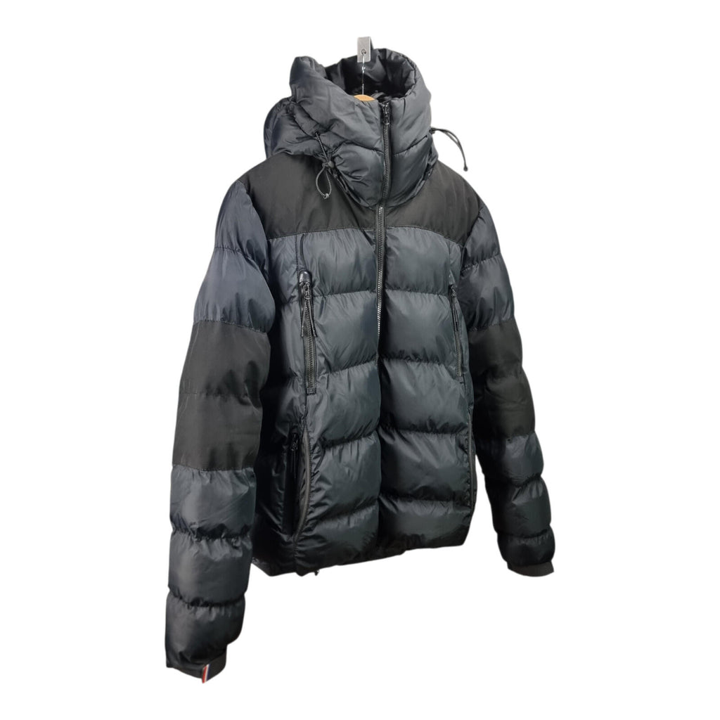 Lorenzo Veratti Puffer Jacket Men's UK Size M Black Windbreaker Down Coat Zip