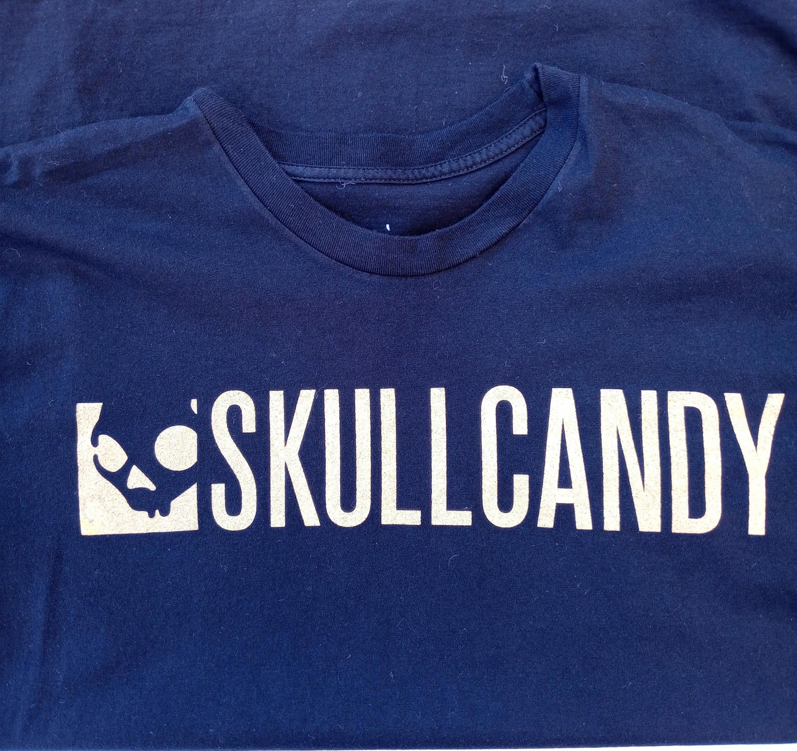 Skull Candy Graphic Print T-Shirt Men's UK Size XL Black Crew Neck 100% Cotton