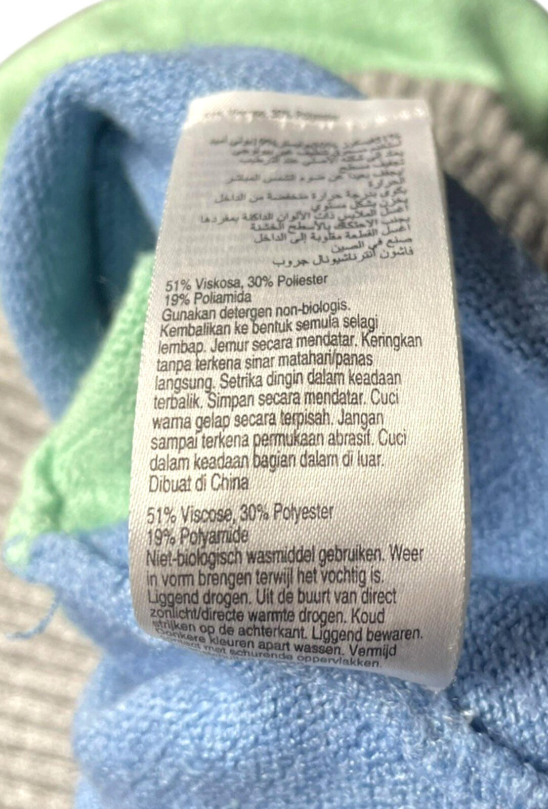 Oasis Knit Jumper Women’s UK Size L Colour Block Side Slit Green Blue