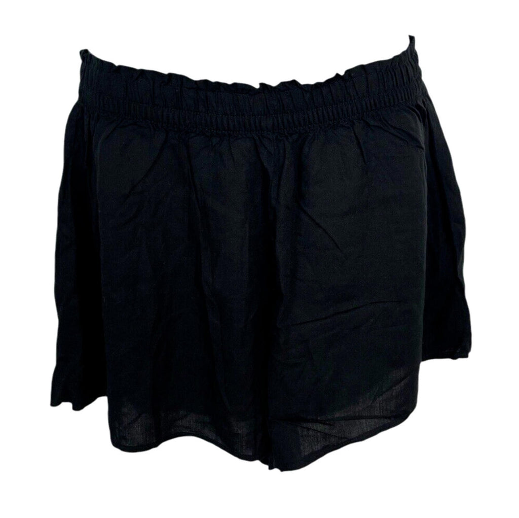 Divided Black Shorts Elasticated Waist Pockets Women’s UK Size XS