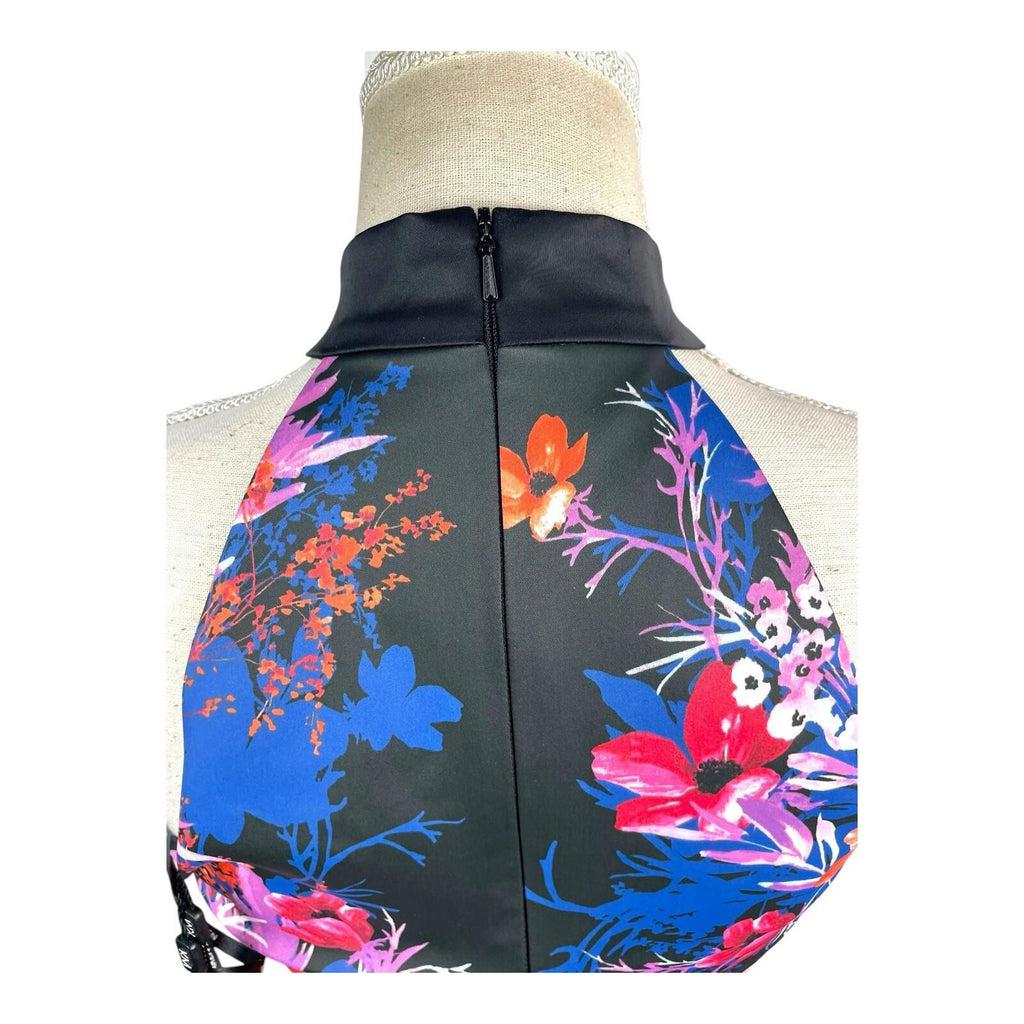 Karen Millen Multicolour Floral Midi Dress Women’s UK Size 10