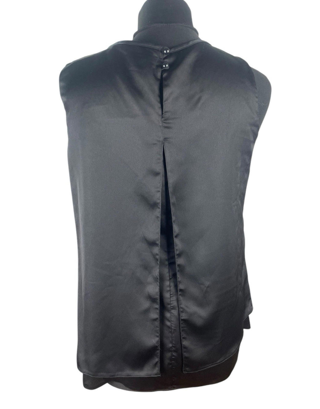 Paraphrase Black Silk Effect Tank Top Women’s UK Size S