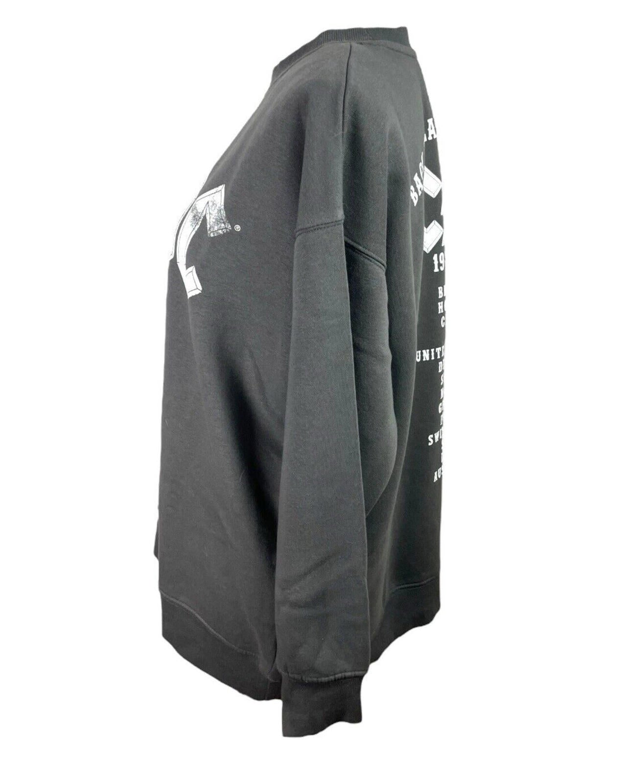 H&M Grey AC/DC Jumper Sweater Fleece Lined Crew Neck Women’s UK Size XS