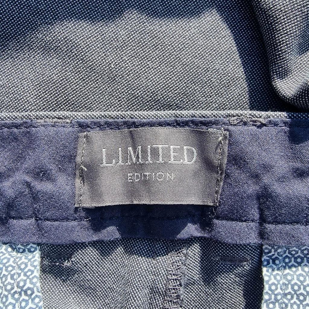 M&S Trousers Men's UK Size 38W 33L Grey Zip Front Zip Pockets Limited Edition