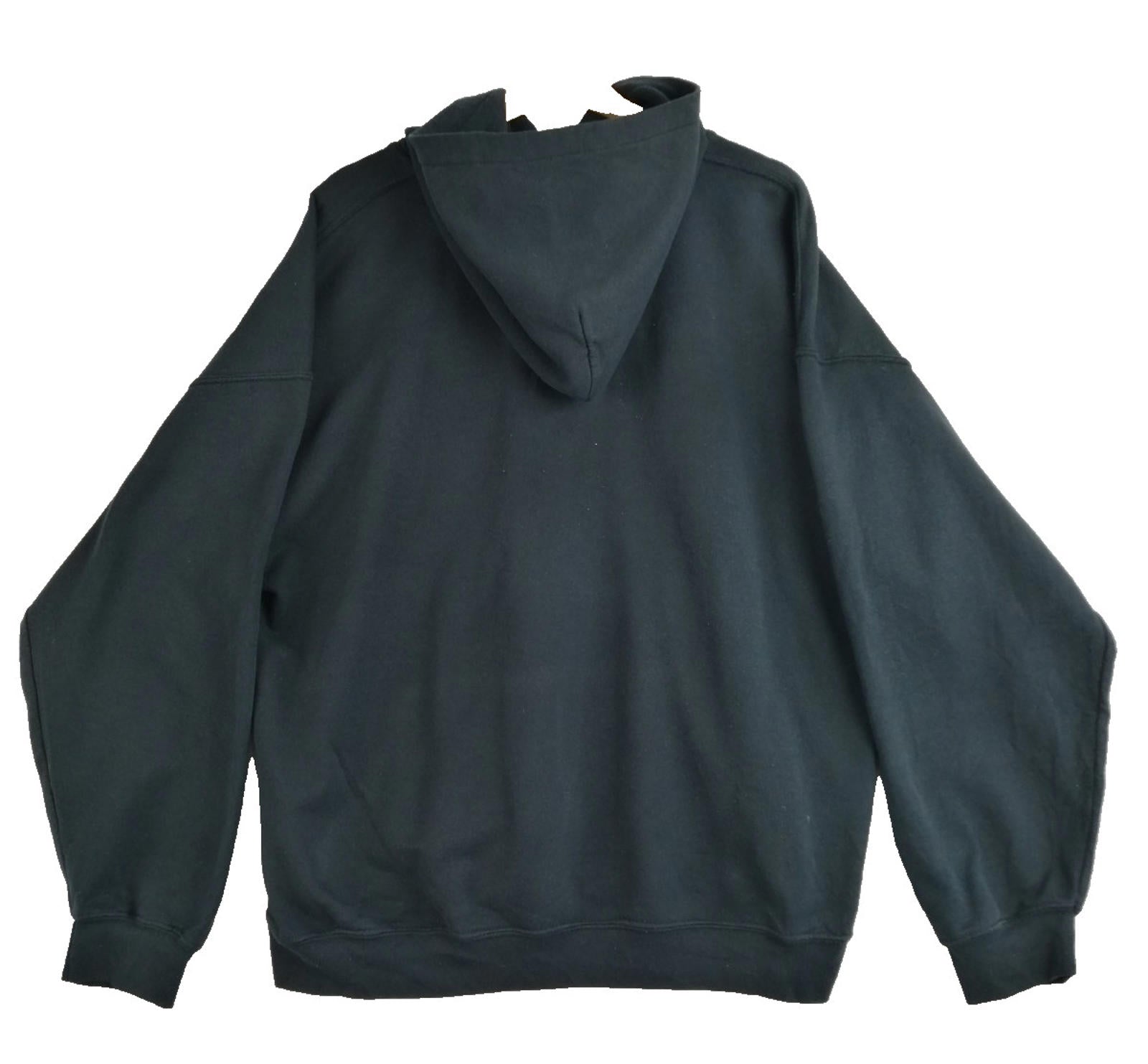 Pine View Football USA Hoodie Men's Size XL Black Jersey Hooded Pockets Sports