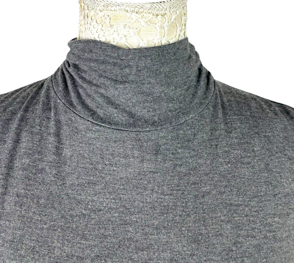 New Look Turtle Neck Top Women’s UK Size 14 Grey Slim Fit Roll Neck Long Sleeve