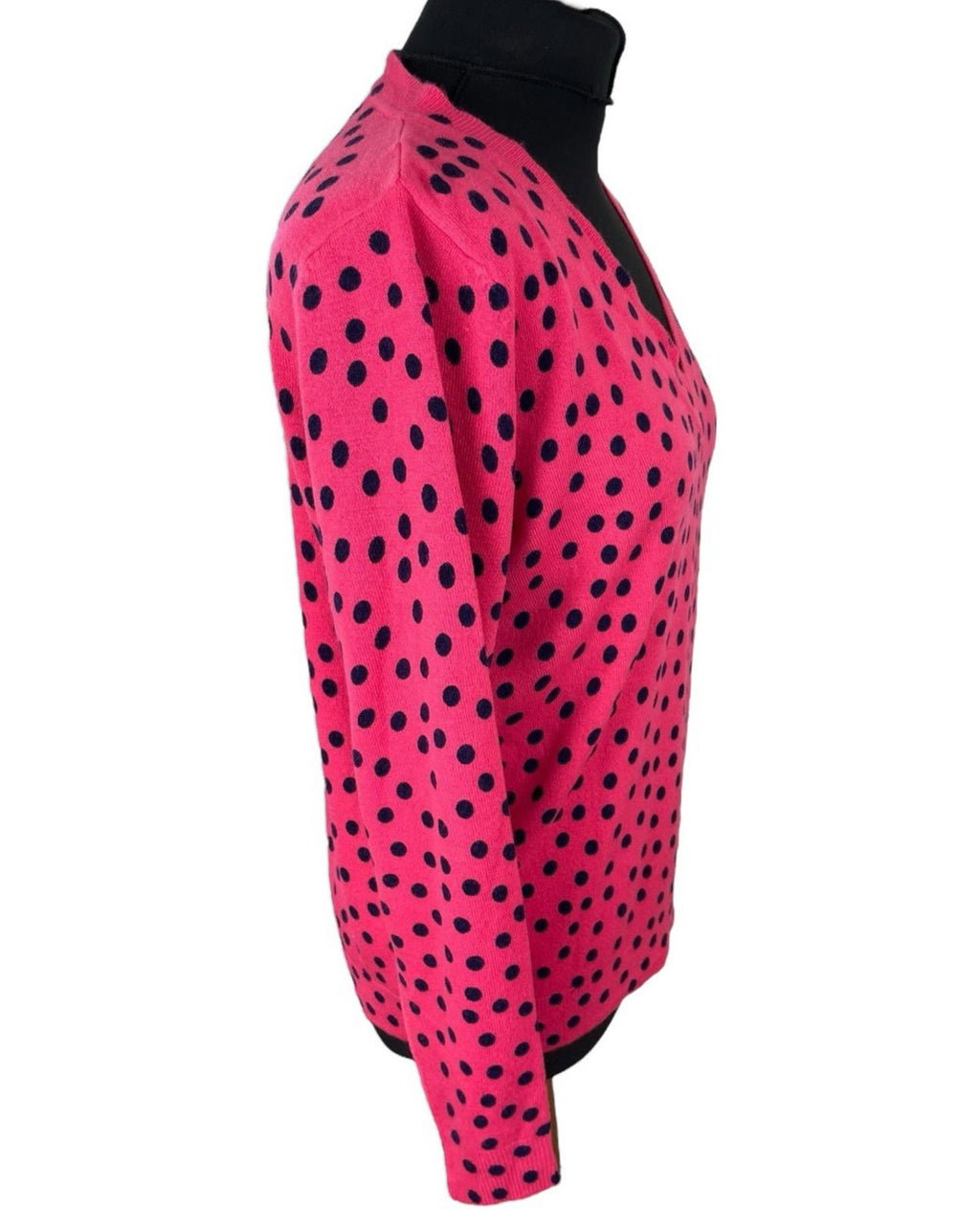 M&S Collection Pink Jumper Polka Dot Soft Touch Women’s UK Size M