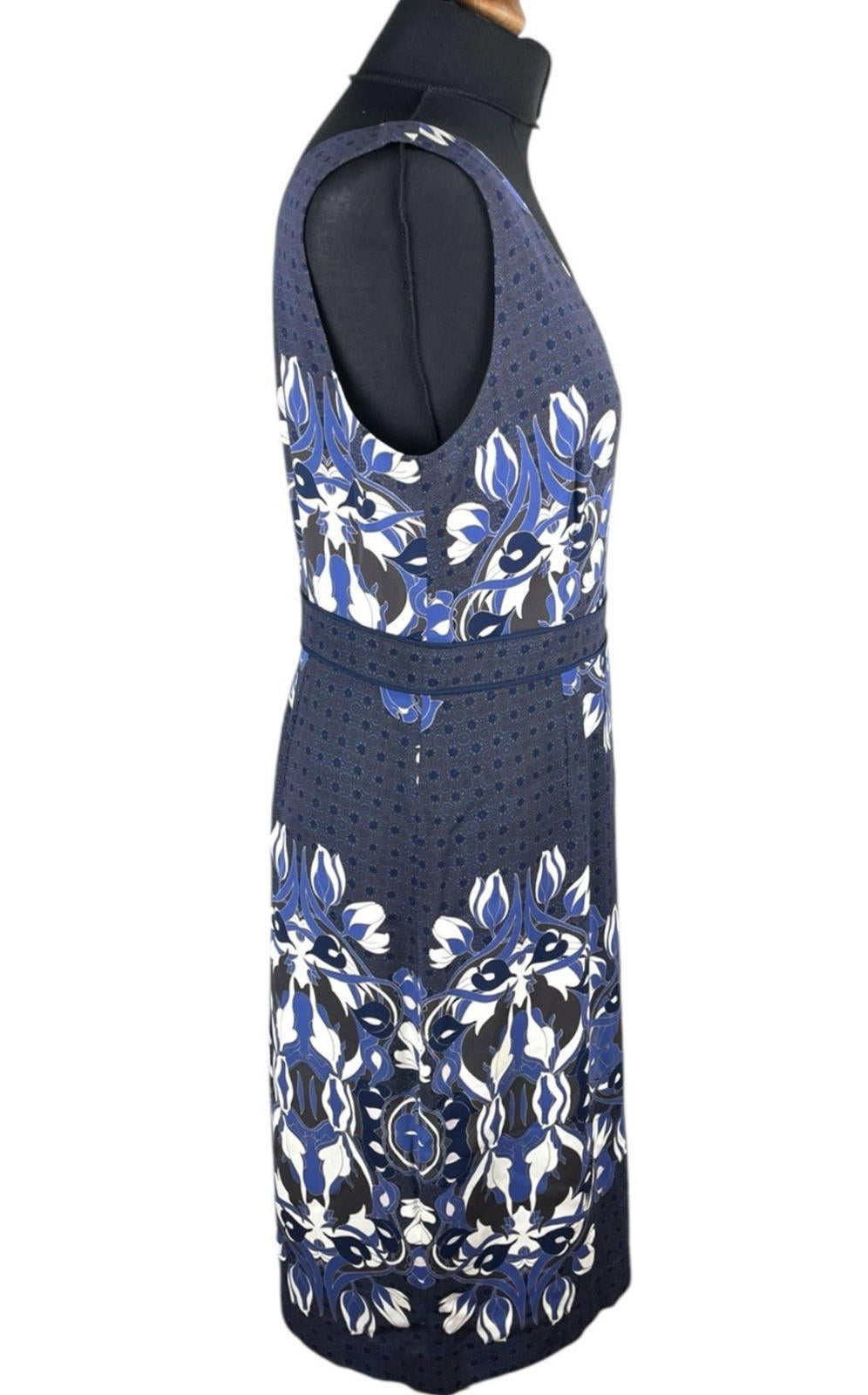Tory Burch Piera Printed Matte-Satin Dress Designer Women’s UK Size 10
