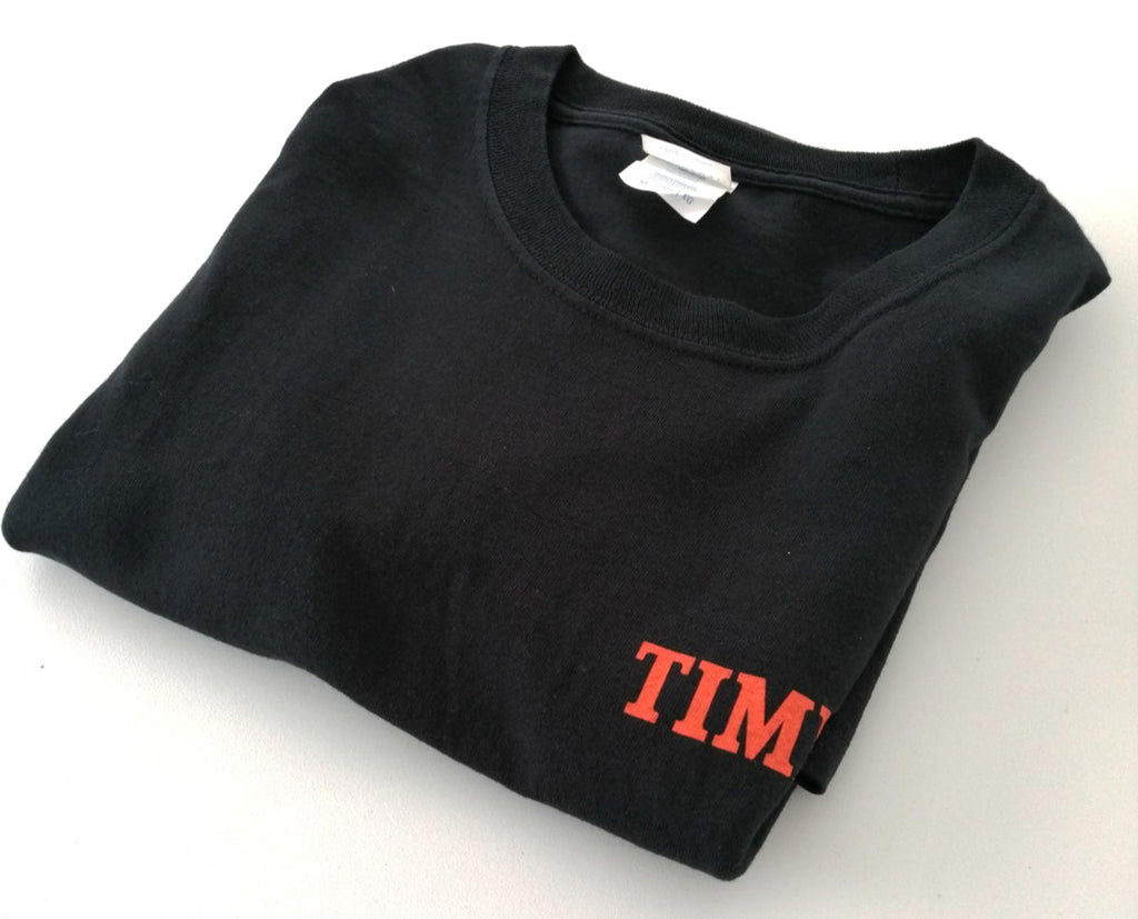 USA Transport Graphic Print T-Shirt Men's Size XL Black Crew Neck 100% Cotton