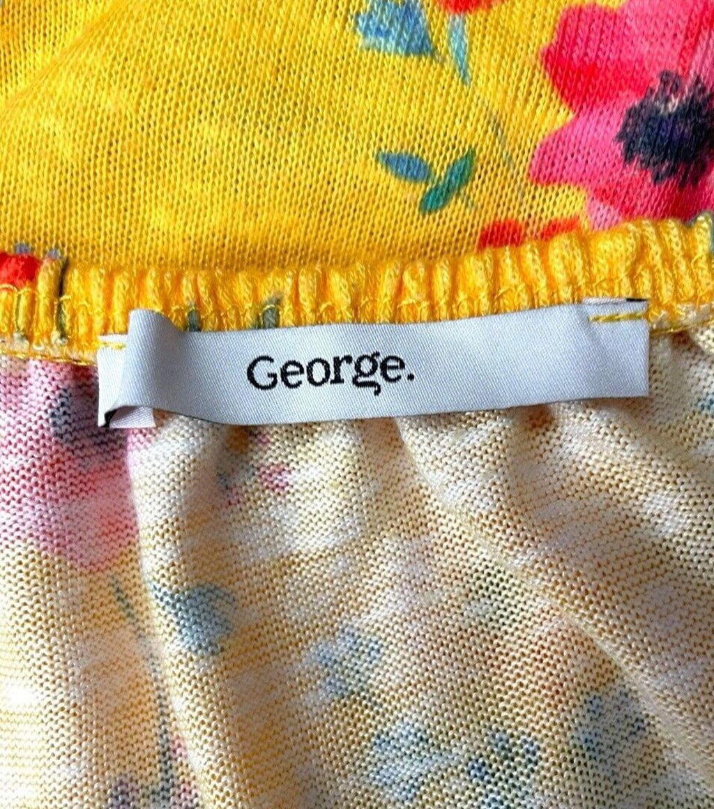 George Blouse Floral Top Off The Shoulder Women’s UK Size 16