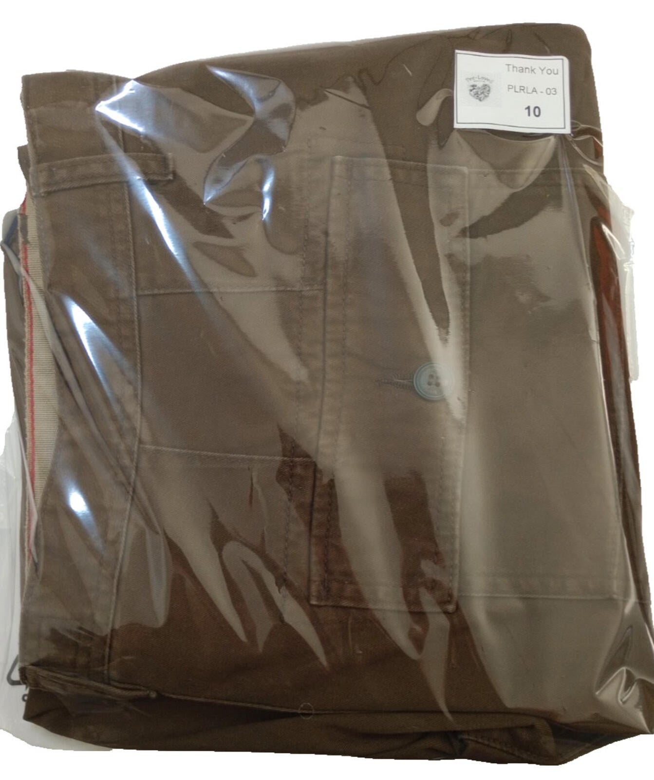 Easy Cargo Trousers Men's UK Size W38 L29 Brown 6 Pocket Design 100% Cotton